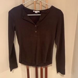 Brown long sleeve with buttons